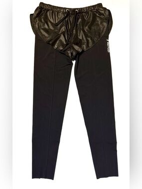 NATASHA ZINKO/ women/ Z RETUZI/ black leggings with shorts /Size XL